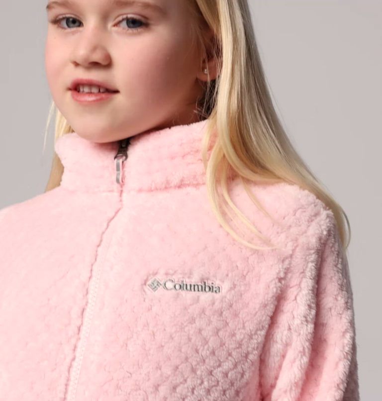 Girls' Fire Side Sherpa Jacket, Color: Satin Pink