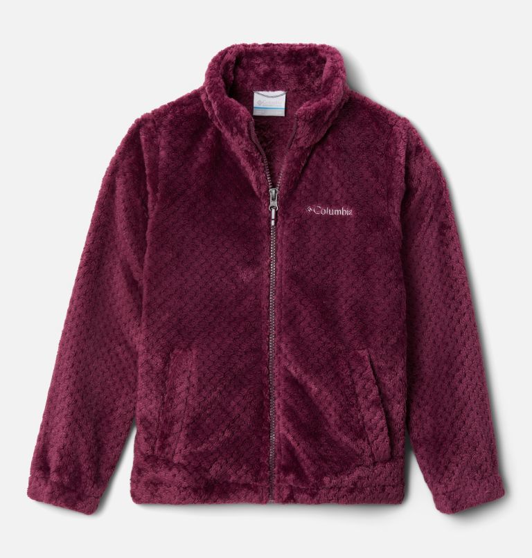 Thumbnail: Girls’ Fire Side Sherpa Jacket, Color: Marionberry, image 1