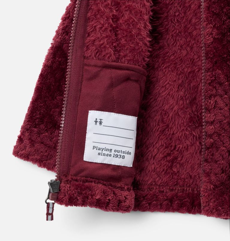 Girls’ Infant Fire Side Sherpa Jacket, Color: Rich Wine, image 3