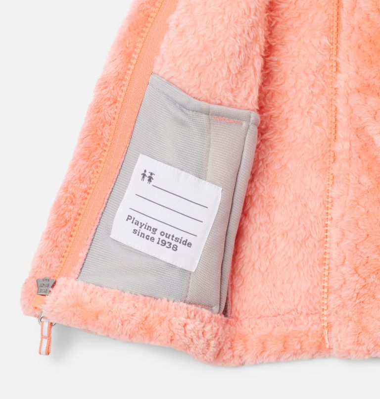 Girls’ Infant Fire Side Sherpa Jacket, Color: Hot Coral, image 3