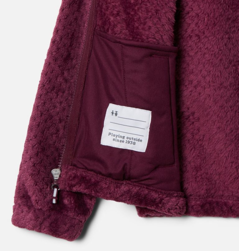 Thumbnail: Youth Fire Side Fleece Jacket , Color: Marionberry, image 3