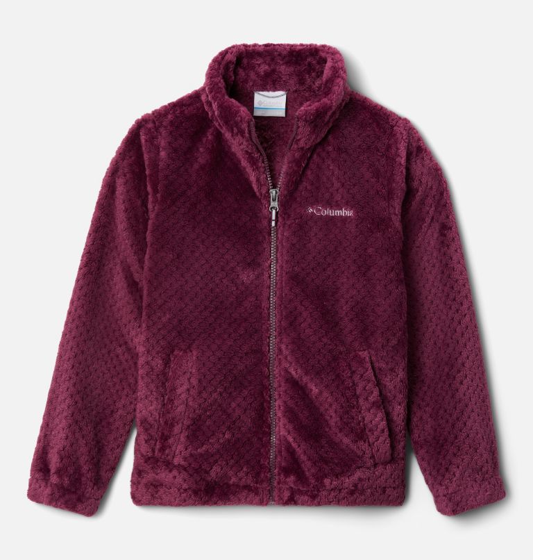 Thumbnail: Youth Fire Side Fleece Jacket , Color: Marionberry, image 1