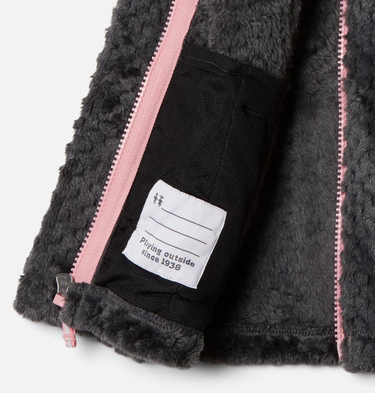 Girls' Toddler Fire Side Sherpa Full Zip, Color: Shark, image 3