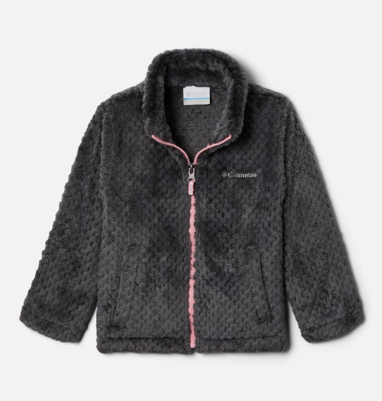 Girls' Toddler Fire Side Sherpa Full Zip, Color: Shark, image 1