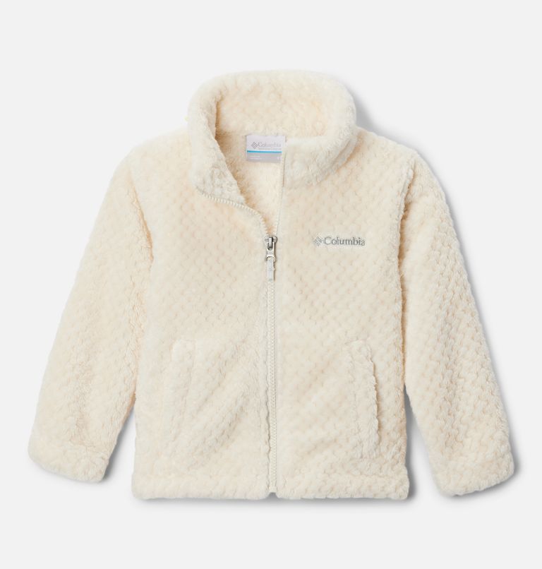 Girls' Toddler Fire Side Sherpa Full Zip, Color: Chalk, image 1