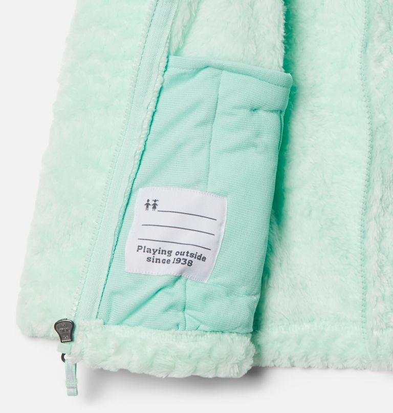 Thumbnail: Girls' Toddler Fire Side Sherpa Full Zip, Color: Sea Ice, image 3