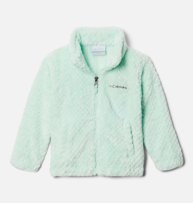 Girls' Toddler Fire Side Sherpa Full Zip, Color: Sea Ice, image 1