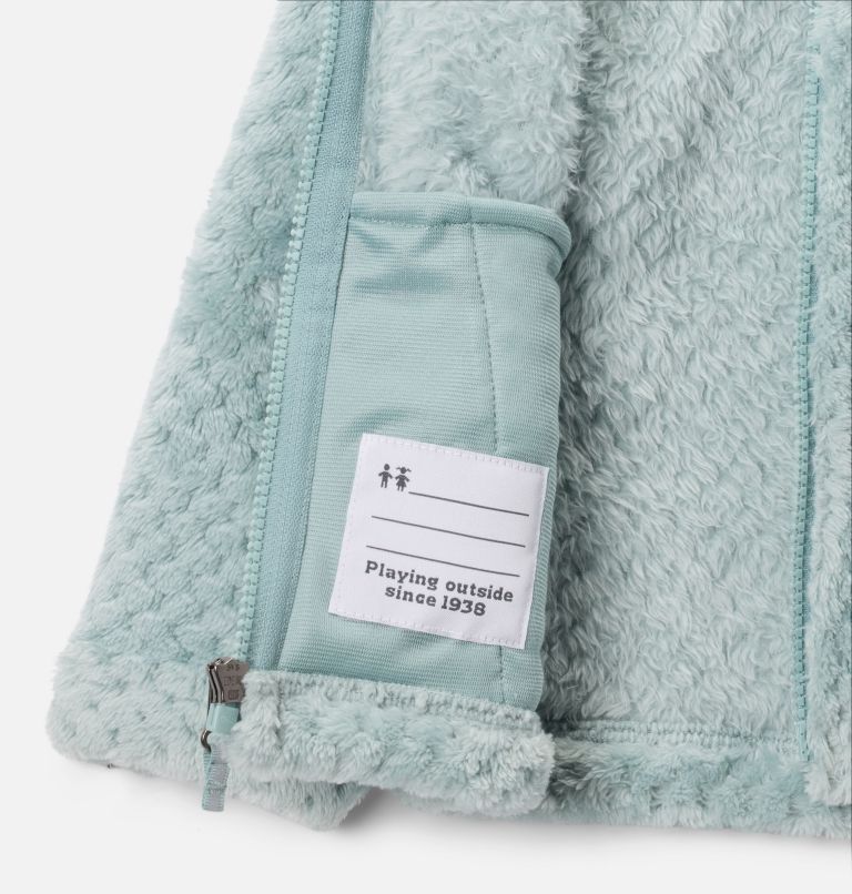 Girls' Toddler Fire Side Sherpa Full Zip, Color: Crushed Blue, image 3
