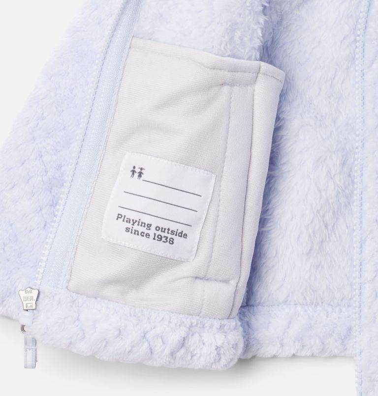Girls' Toddler Fire Side Sherpa Full Zip, Color: Snowdrift, image 3