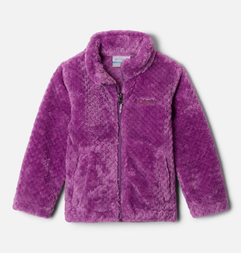 Girls' Toddler Fire Side Sherpa Full Zip, Color: Razzle, image 1