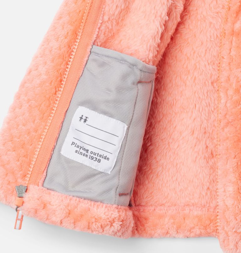 Girls' Toddler Fire Side Sherpa Full Zip, Color: Hot Coral, image 3