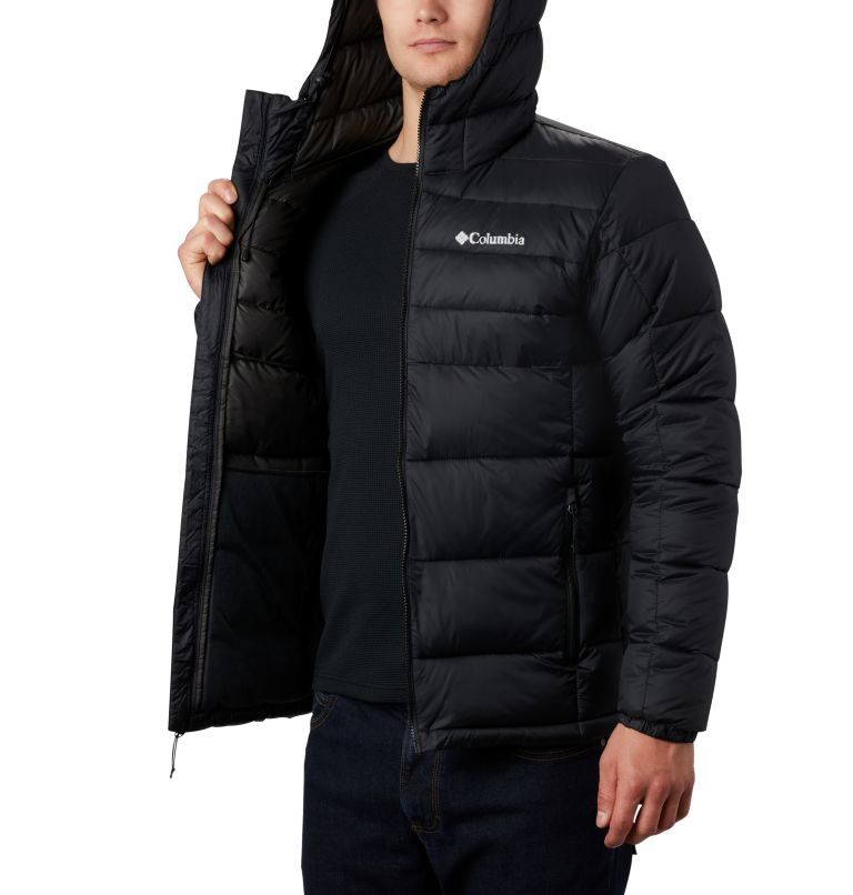Men's Buck Butte Hooded Synthetic Down Jacket, Color: Black, image 6