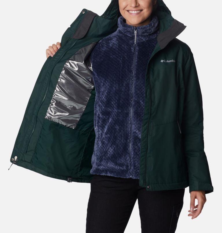Thumbnail: Women's Bugaboo II Fleece Interchange Jacket, Color: Spruce, image 6