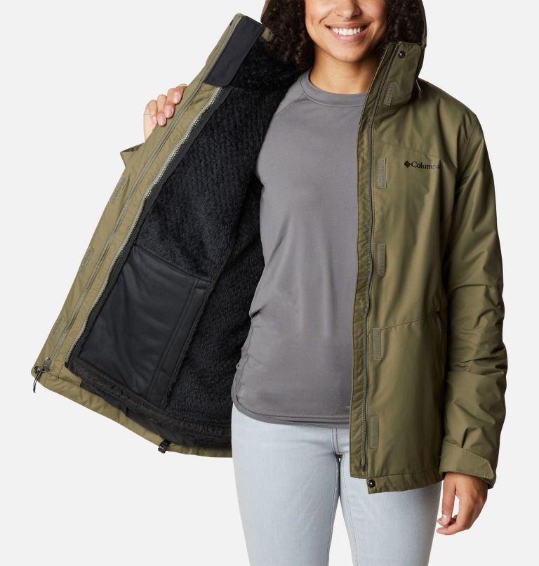 Thumbnail: Women's Bugaboo II Fleece Interchange Jacket, Color: Stone Green, image 7