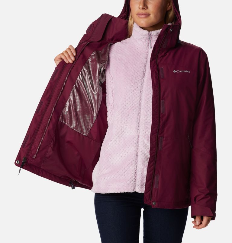 Thumbnail: Women's Bugaboo II Fleece 3-in-1 Waterproof Jacket, Color: Marionberry, image 6