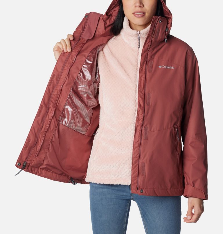 Columbia fleece lined shop rain jacket women's