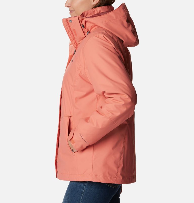 Women's Bugaboo II Fleece 3-in-1 Waterproof Jacket, Color: Faded Peach, image 3