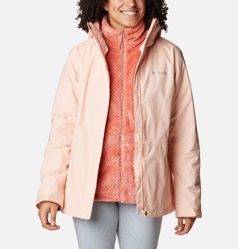 Thumbnail: Women's Bugaboo II Fleece 3-in-1 Waterproof Jacket, Color: Peach Blossom, image 13