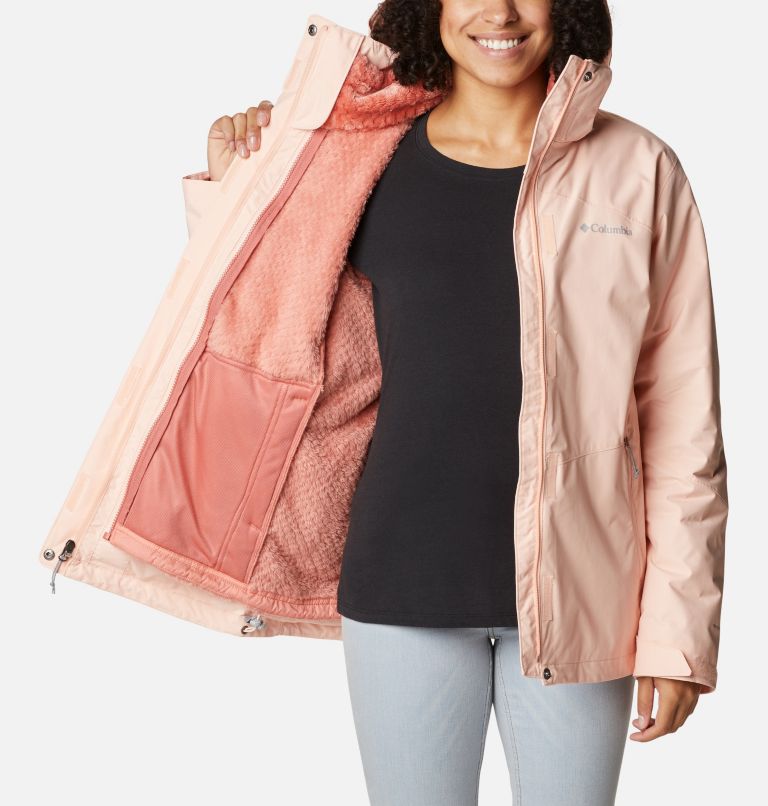 Thumbnail: Women's Bugaboo II Fleece 3-in-1 Waterproof Jacket, Color: Peach Blossom, image 7