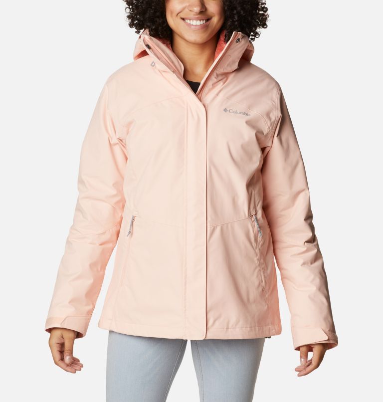Women's Bugaboo II Fleece 3-in-1 Waterproof Jacket, Color: Peach Blossom, image 1