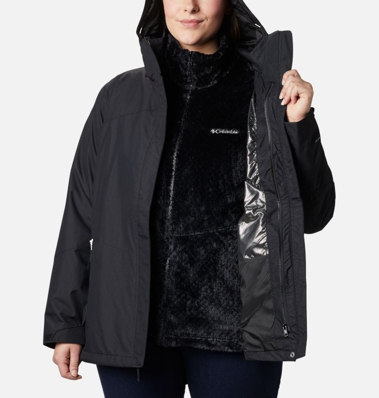 Manteau Interchange en laine polaire Bugaboo II pour femme — Grandes tailles, Color: Black, image 5