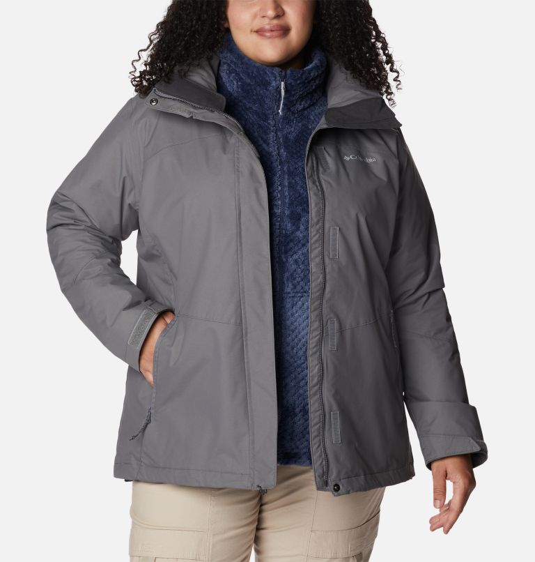 Thumbnail: Women's Bugaboo II Fleece Interchange Jacket - Plus Size, Color: City Grey, image 14
