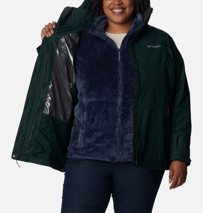 Women's Bugaboo II Fleece Interchange Jacket - Plus Size, Color: Spruce, image 5