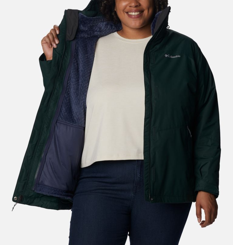 Thumbnail: Women's Bugaboo II Fleece Interchange Jacket - Plus Size, Color: Spruce, image 10