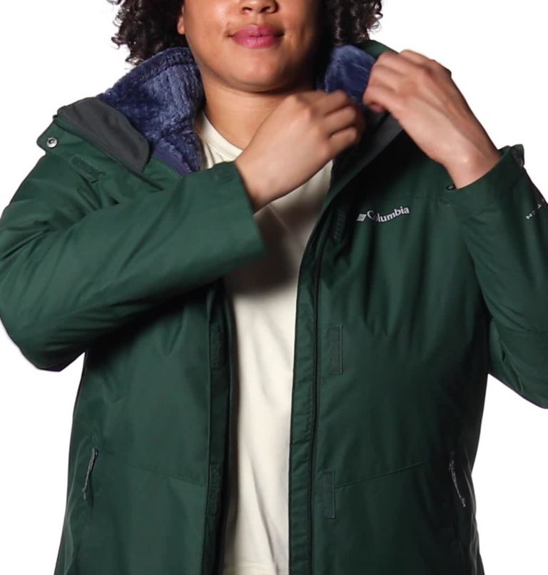 Manteau Interchange en laine polaire Bugaboo II pour femme — Grandes tailles, Color: Spruce