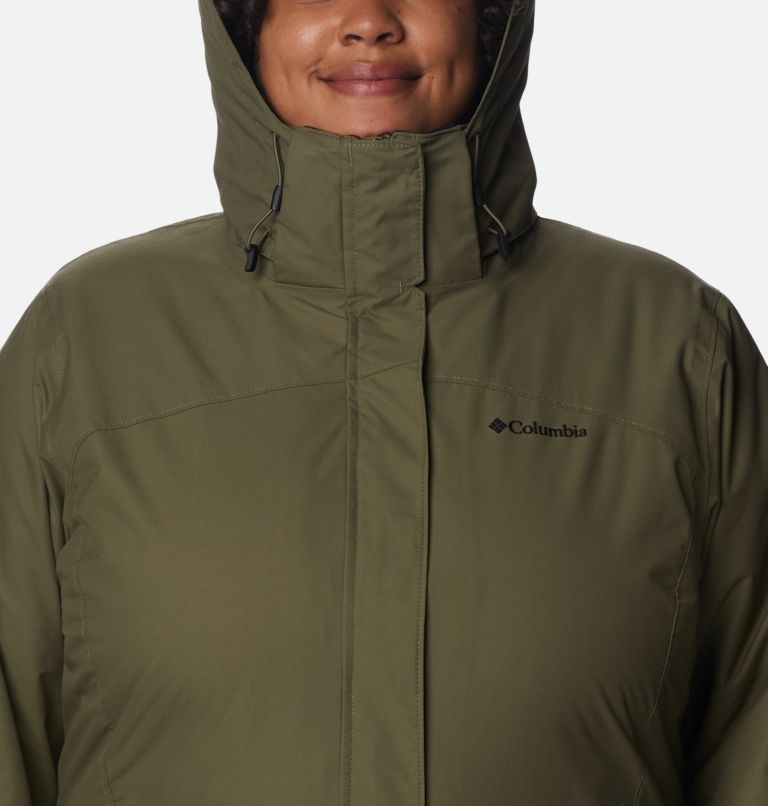 Thumbnail: Women's Bugaboo II Fleece Interchange Jacket - Plus Size, Color: Stone Green, image 4