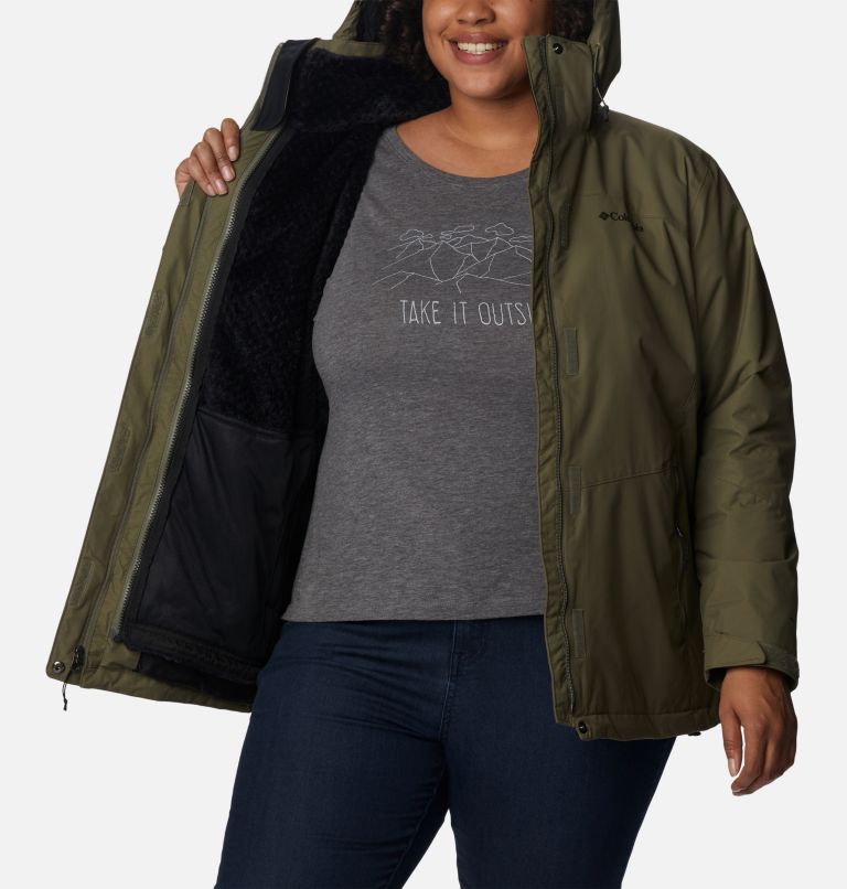 Thumbnail: Women's Bugaboo II Fleece Interchange Jacket - Plus Size, Color: Stone Green, image 10