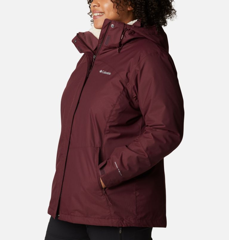 Manteau Interchange en laine polaire Bugaboo II pour femme — Grandes tailles, Color: Malbec, image 3