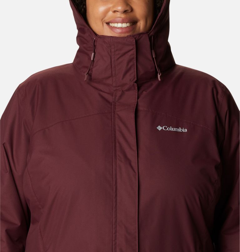 Manteau Interchange en laine polaire Bugaboo II pour femme — Grandes tailles, Color: Malbec, image 4
