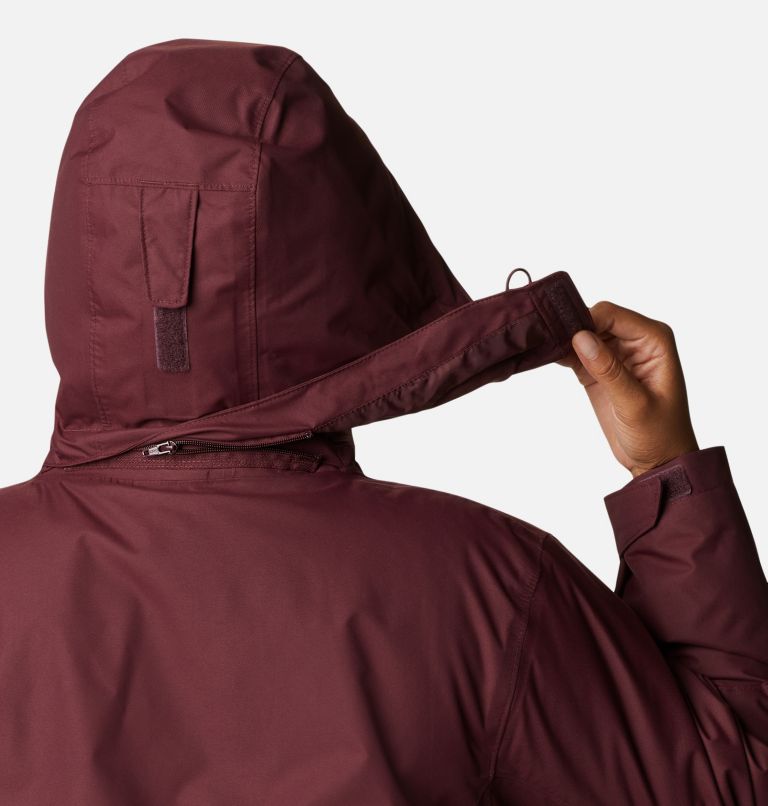 Manteau Interchange en laine polaire Bugaboo II pour femme — Grandes tailles, Color: Malbec, image 6