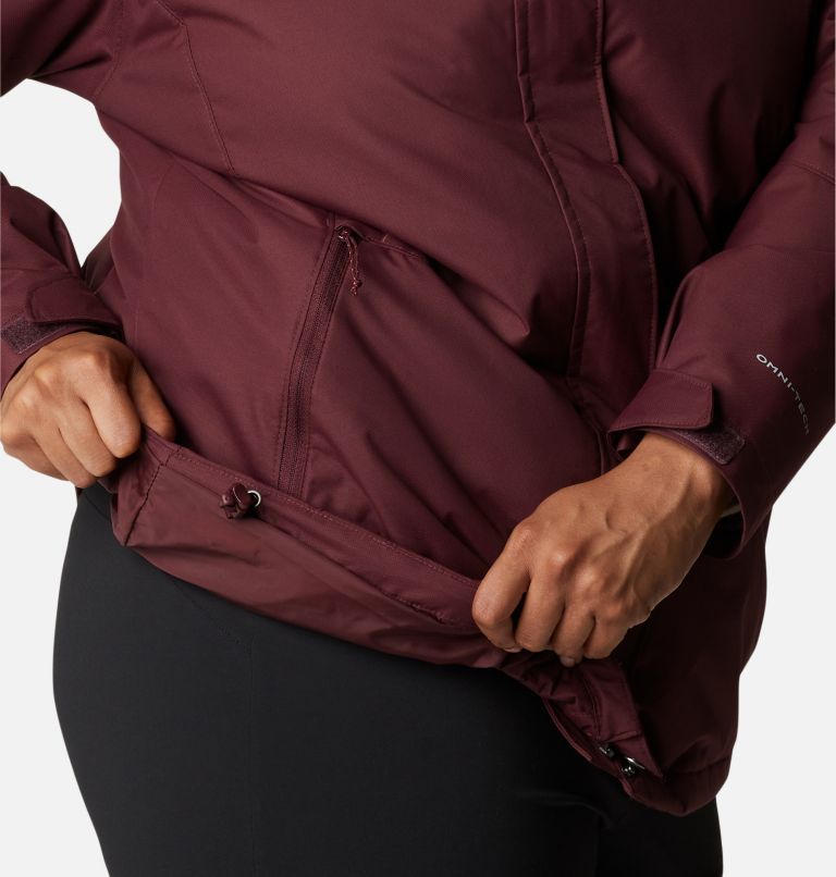 Manteau Interchange en laine polaire Bugaboo II pour femme — Grandes tailles, Color: Malbec, image 8