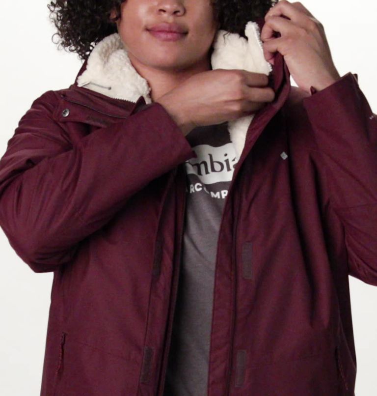Manteau Interchange en laine polaire Bugaboo II pour femme — Grandes tailles, Color: Malbec