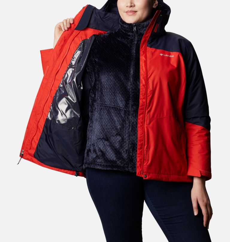 Women’s Bugaboo II Fleece Interchange Jacket - Plus Size, Color: Bold Orange