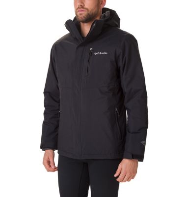 Columbia POWDER LITE HOODED JACKET Black - Fast delivery  Spartoo Europe !  - Clothing Duffel coats Men 123,20 €