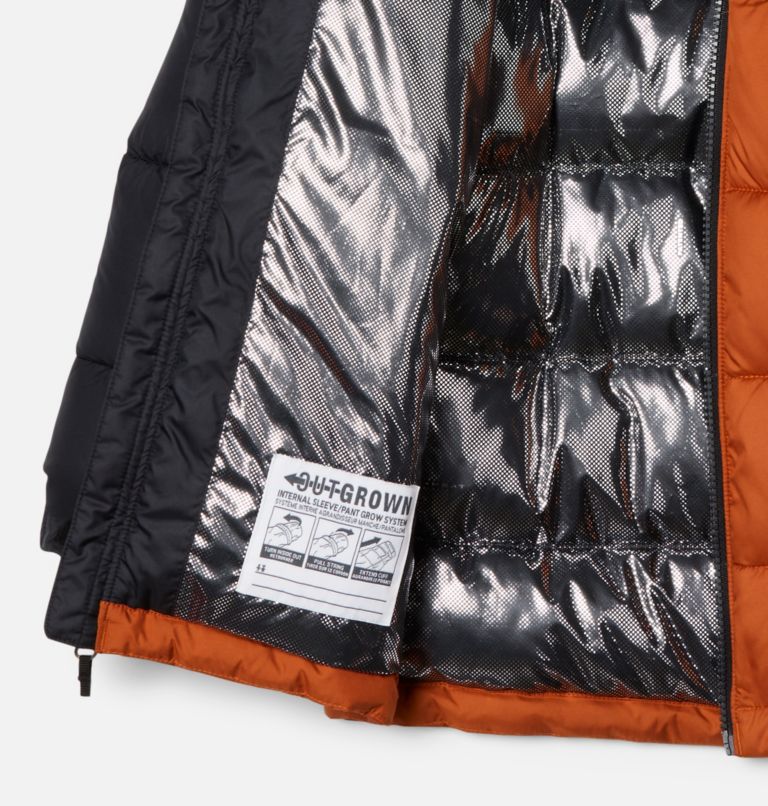 Youth Pike Lake Insulated Puffer Jacket, Color: Black, Warm Copper, image 3