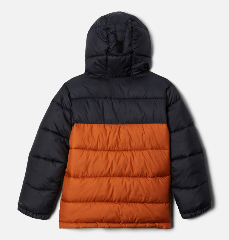 Youth Pike Lake Insulated Puffer Jacket, Color: Black, Warm Copper, image 2