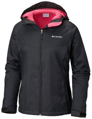 fleece lined rain jacket womens