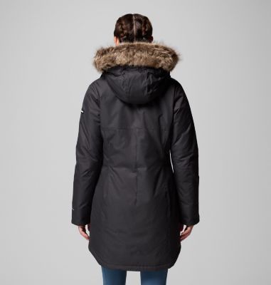 Women's Suttle Mountain Long Synthetic Down Parka, Color: Black, image 3