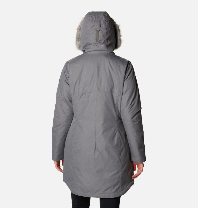 Women's Suttle Mountain Long Insulated Jacket, Color: City Grey