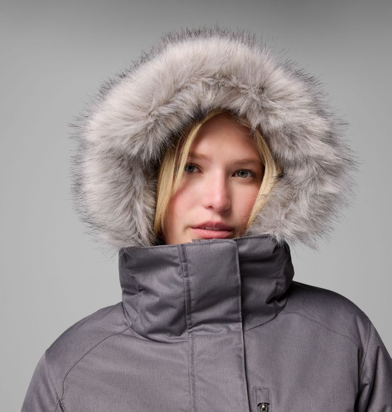Women's Suttle Mountain Long Insulated Jacket, Color: City Grey, image 7