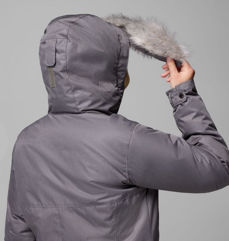 Women's Suttle Mountain Long Insulated Jacket, Color: City Grey, image 9