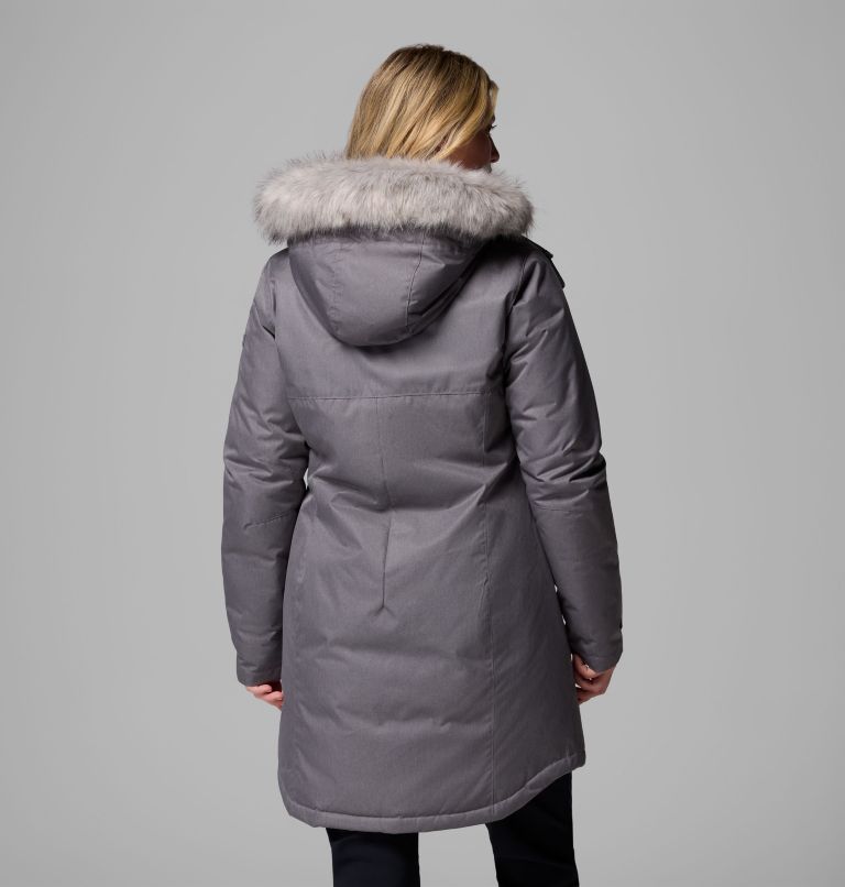 Women's Suttle Mountain Long Insulated Jacket, Color: City Grey, image 3