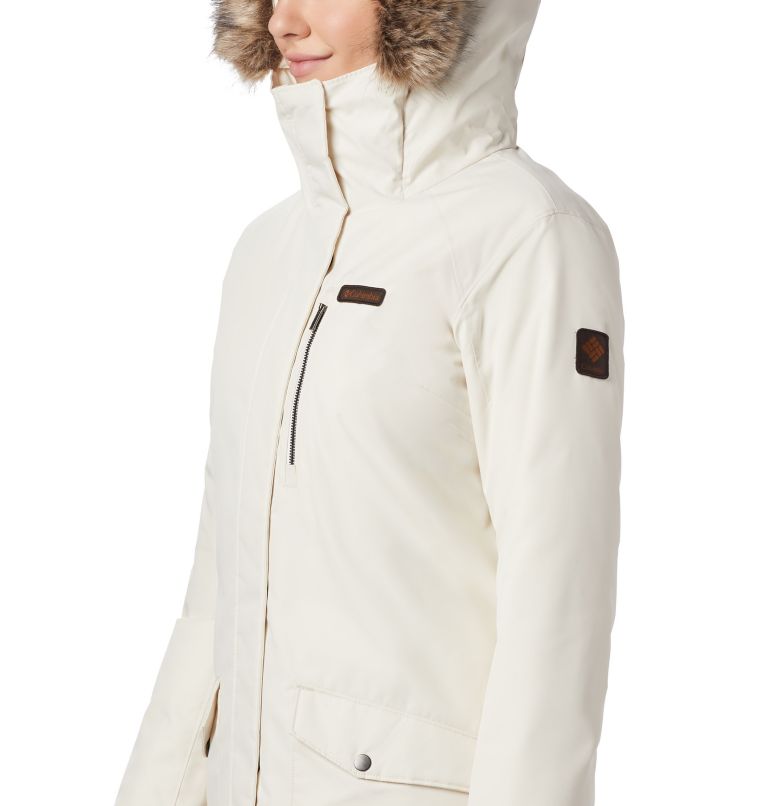 Thumbnail: Women's Suttle Mountain Long Insulated Jacket, Color: Chalk, image 4