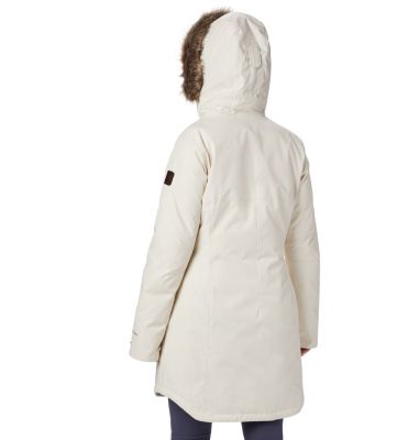 Women's Suttle Mountain Long Insulated Jacket, Color: Chalk