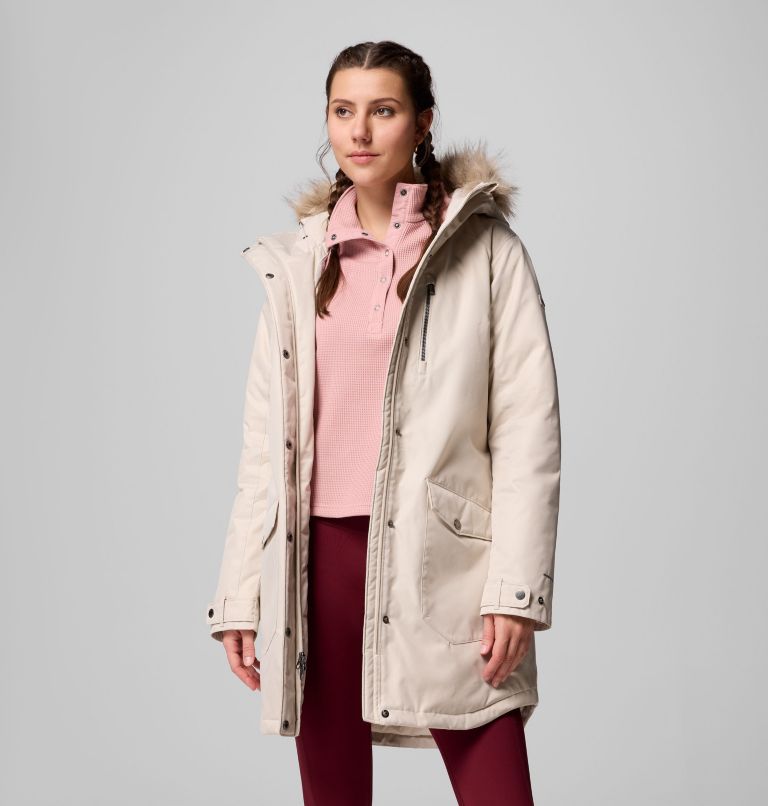 Women's Suttle Mountain Long Insulated Jacket, Color: Dark Stone, image 5