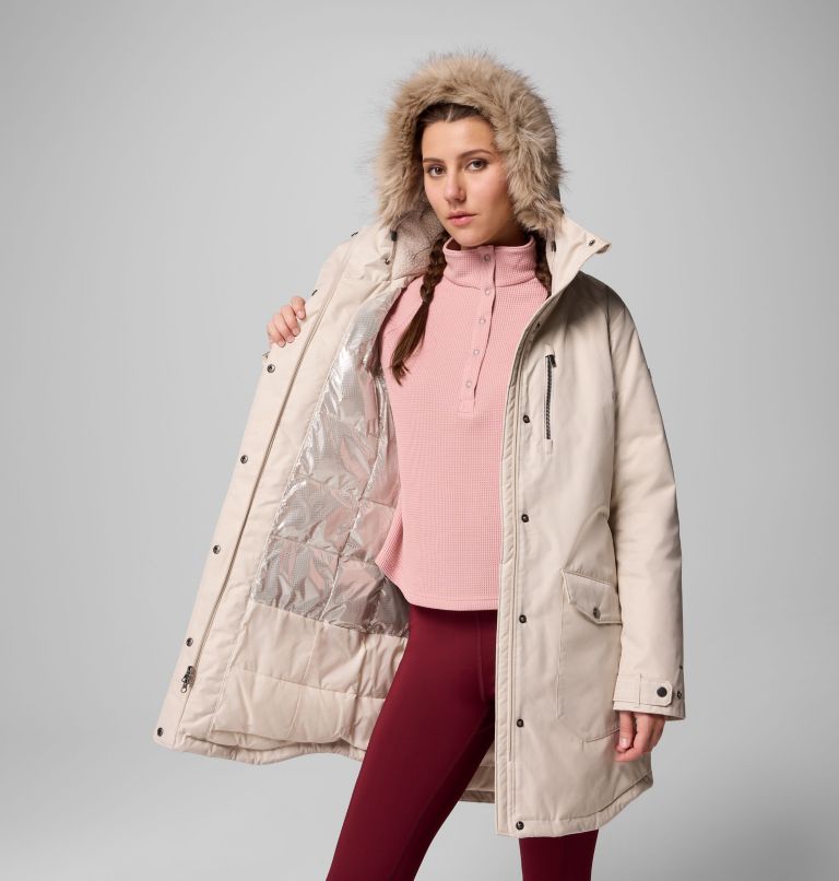 Women's Suttle Mountain Long Insulated Jacket, Color: Dark Stone, image 6